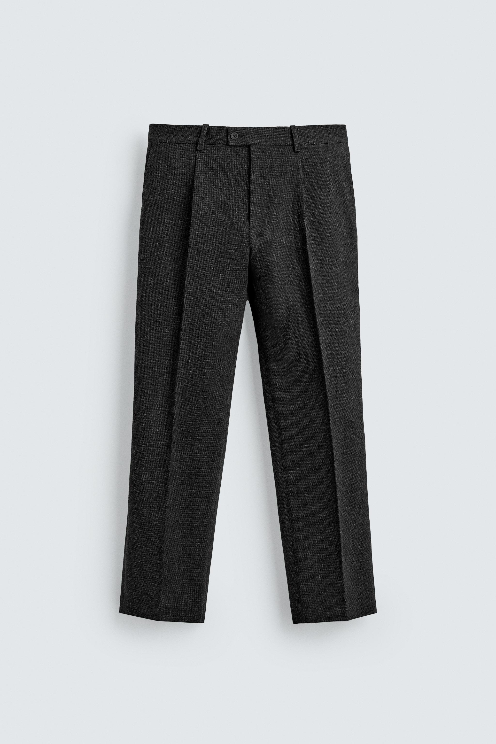 TEXTURED COTTON - WOOL PANTS LIMITED EDITION